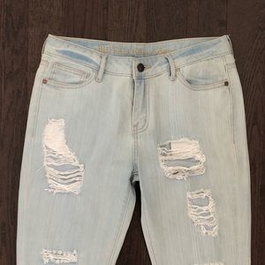 Buffalo Light Blue Ripped Skinny Jeans